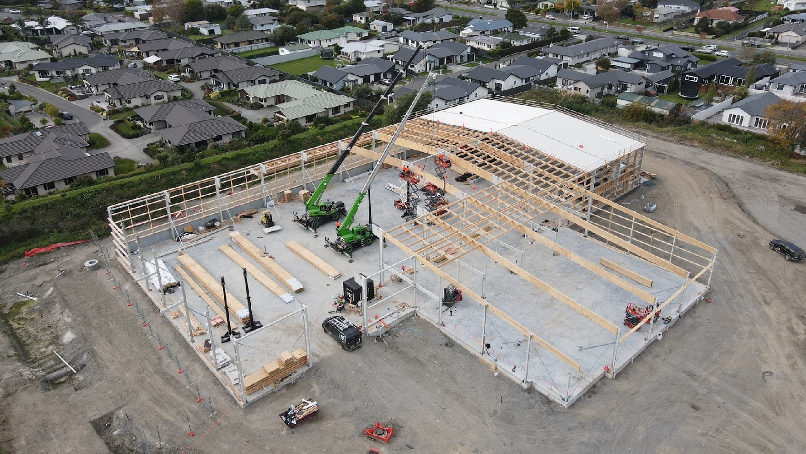 TUMU Havelock North Warehouse drone image